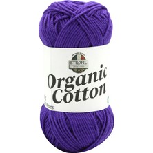Etrofil Organic Cotton Örgü İpi Parlak Eflatun %100 Organik Pamuk 50g 125m (76150)