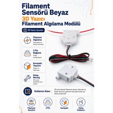 Filament Sensörü Beyaz - 3D Yazıcı Filament Algılama Modülü