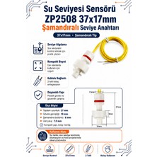 Su Seviyesi Sensörü ZP2508 37X17MM - Şamandıralı Seviye Anahtarı
