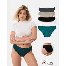 Alya Underwear Kadın Pamuklu Bato / Hipster Slip Külot - 5'li Paket (MULTICOLOR-P10)