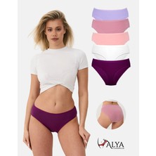 Alya Underwear Kadın Pamuklu Bato / Hipster Slip Külot - 5'li Paket (MULTICOLOR-P25)