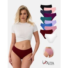 Alya Underwear Kadın Pamuklu Bato / Hipster Slip Külot - 10'lu Paket (MULTICOLOR-X26)