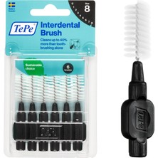 1.5 mm - Siyah Diş Arayüz Fırçası (1 x 6 Adet)