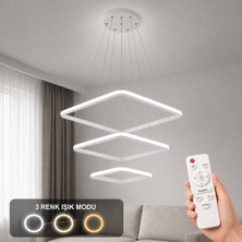 Avizego Melo 3'lü LED Sarkıt Avize 3 Renk Kumandalı