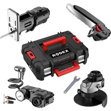 Rodex RDX2705 Çok Amaçlı 20 V Matkap | 5 Başlıklı + 2×2.0 Ah Batarya | Çantalı & Aksesuarlı