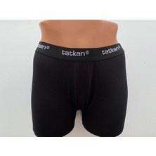 Tatkan Erkek 5'li Modal Penye (Likralı Esnek) Spor Kesim Slim Fit Boxer Külot  (Siyah)
