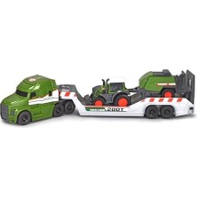 Dickie, 203735006, Fendt Çekici ve Traktörlü Araç Seti, 2'li Paket, Serbest Tekerlekli, Hareketli ve Açılabilir Parçalar, 9 Cm, 32 cm