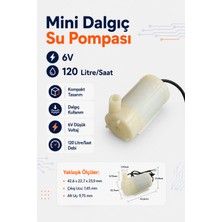 Mini Dalgıç Su Pompası 6V 120 Litre/saat