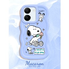 HONTINGA Vivo Y27S Uyumlu Kılıf Düşüme Önleyici Basitlik Anti Düşme Kamera Koruyucu Basit Mavi Yumuşak Silikon Couple Telefon Kılıfı Karikatur Desen K9-0269