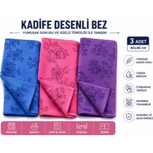 Kadife Desenli Mutfak Bezi (3 Lü ) 30*30 cm