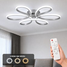 Avizego Niva LED Plafonyer Avize 3 Renk Kumandalı