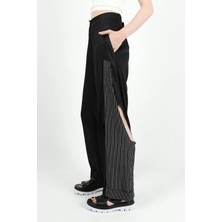 Des Concept Kadın Yandan Çizgili Duble Paça Pantolon