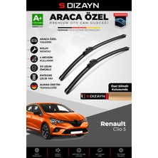 S-Dizayn Renault Clio 5 Hb Ön Cam Silecek Seti 2019-2025 Premium Araca Özel 70-30 cm  A+ Kalite