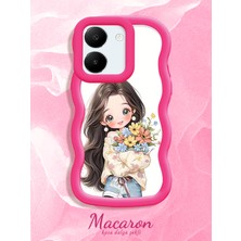 HONTINGA Vivo Y27S Uyumlu Kılıf Düşüme Önleyici Basitlik Anti Düşme Kamera Koruyucu Basit Kırmızı Yumuşak Silikon Couple Telefon Kılıfı Kız Desen K9-0270
