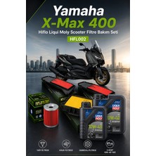 Yamaha X-Max 400 Hiflo Liqui Moly Scooter Filtre Bakım Seti HFL002