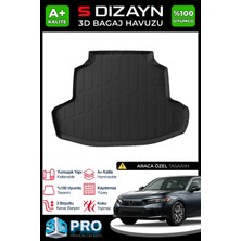 S-Dizayn Honda Civic 3D Pro Bagaj Havuzu 2021 Üzeri A+ Kalite