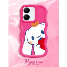 HONTINGA Vivo Y27S Uyumlu Kılıf Düşüme Önleyici Basitlik Anti Düşme Kamera Koruyucu Basit Kırmızı Yumuşak Silikon Couple Telefon Kılıfı Karikatur Desen K9-0272