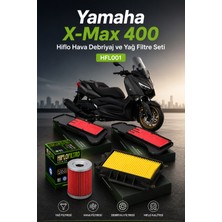 Yamaha X-Max 400 Hiflo Hava Debriyaj ve Yağ Filtre Seti HFL001