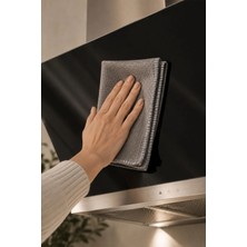 Missclean  ( 3 Adet ) Gri Sihirli Ankastre Ocak Davlumbaz Temizlik Bezi 40*40 Cm