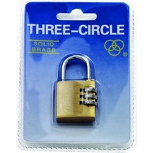 Tri-Circle Şifreli Asma Kilit 25 mm 2 Adet