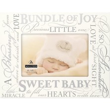 Malden International Schild Gümüş Designs 4 x 6 Sweet Baby, Beyaz, 10,2 x 15,2 cm