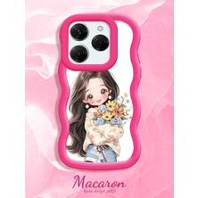 HONTINGA Tecno Spark 20 Pro Uyumlu Kılıf Düşüme Önleyici Basitlik Anti Düşme Kamera Koruyucu Basit Kırmızı Yumuşak Silikon Couple Telefon Kılıfı Kız Desen K9-0270