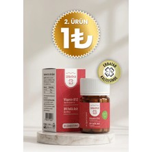 Erbatab Vitamin B12 Metilkobalamin ve Folik Asit B9 30 Kapsül Vegan İçerik ile Yetişkinler İçin