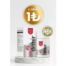 Erbatab Demir Vitamin 30 Kapsül Vegan Formül ile Enerji ve Oksijen Taşınmasına Destek