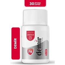 Erbatab Demir Vitamin 30 Kapsül Vegan Formül ile Enerji ve Oksijen Taşınmasına Destek