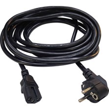 Keepro 3x1.5 Oluklu Power Kablo C15 Güç Kablosu 5m