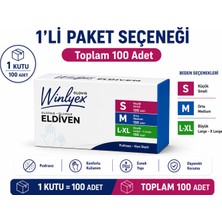 Prozirve Winlyex Tpe Şeffaf Tek Kullanımlık Eldiven 100’LÜ  Paket – Pudrasız, Lateks Içermez