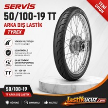 Servis 50/100-19 Tt Arka Dış Lastik (Iç Lastik Gerektirir) Motosiklet Lastiği