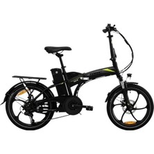 Torc Trc 8  Elektrikli Katlanır Bisiklet 420H Md 20 Jant 7 Vites Siyah Yeşil