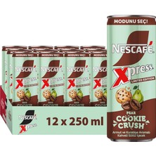 Nescafe Nescafé Xpress Pear Cookie Crush Soğuk Kahve 250 ml - 12 Adet