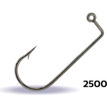 Youvella 2500 Jig Head Iğnesi Delikli Uzun 100LÜ Kutu Nikel - No-1