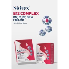 Sidrex Sıdrex B12 Complex B12, B9, B6, B2 ve B1 Vitamini Içeren Takviye Edici Gıda