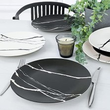 Elivora Store Mermer Servis Tabağı 26 cm 6 Adet - 17950/51