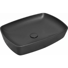 Serel Tezgah Üstü Siyah 44X60 cm Lavabo - 1633DXL050H