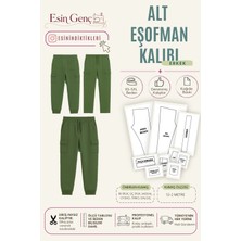 Esin'in Diktikleri Alt Eşofman Kalıbı | Xs-5xl Beden | Kağıt Baskı | Profesyonel Dikiş Kalıbı