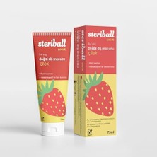 Elivora Store Doğal Diş Macunu Florürsüz 75 ml - Çilek Florür Içermez, Hidroksiapatit ile Tam Koruma, Vegan