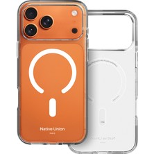 iPhone 17 Pro Max Uyumlu Kılıf M-Safe Şarj Özellikli Native Union Re Clear Serisi Kapak Şeffaf