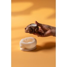 Rufus Concept Ayı Tealight Silikon Mumluk Kalıbı
