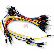 Meon Robotik Otomasyon Jumper Kablo 65 Parça Erkek-Erkek Farklı Uzunluklarda Breadboard Seti