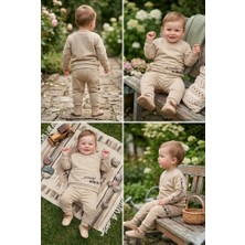 Meya Baby & Kids Bebek Eşofman Takım Yazı Detaylı