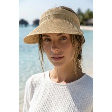 Marina Arkası Lastikli Camel Hasır Vizör Şapka HSR2603-3