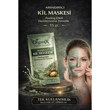 OrganiX Yenileyici Kil Maskesi 15 ml Argan Yağı Özlü Tüm Cilt Tipleri İçin Derinlemesine Temizleme