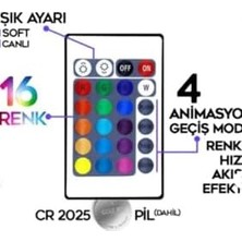 Elivora Store 5 Metre Rgb LED Şerit Işık Seti – Uzaktan Kumandalı, Adaptör ve Kontrol Ünitesi Dahil, Renk Değiştiren Esnek Işık Bandı, Tv, Masa, Oda Dekorasyonu Için