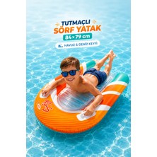 Yıldırım Oyuncak Tutmaçlı Sörf Yatak 84×79CM – Çift Tutmaçlı Havuz ve Deniz Şişme Yüzme Yatağı Çocuk Su Oyuncağı