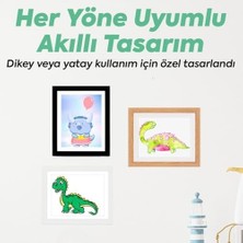 Elivora Store Çocuk Resim Sanat Çerçevesi – Mıknatıslı Kapaklı, Duvara Asılabilir, Etkinlik Sergileme Çerçevesi, Çocuk Çizimleri Için Katlanabilir Çerçeve, A4 (Beyaz)