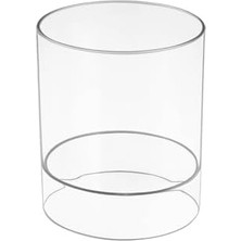 Elivora Store Idesign 69930 Netlik Saç Aksesuarı Düzenleyici, Plastik Banyo Saklama Kutusu, 2 Bölmeli, Şeffaf